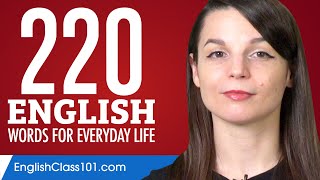 220 English Words for Everyday Life - Basic Vocabulary #11