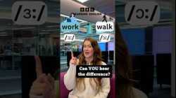 ‘walk’ and ‘work’ – what’s the difference? #shorts