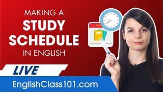 How to Making a Study Schedule in English!