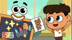 Mr. Blackboard | Back to School Supplies song! | Super Simple Songs