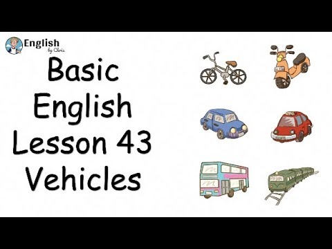 ผู้เริ่มต้น English - Lesson 43 - Vehicles