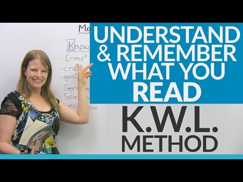 Read, Understand, and Remember! Improve your reading skills with the KWL Method