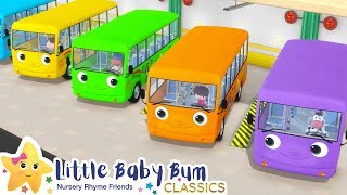 Color Bus Song + More Nursery Rhymes & Kids Songs - ABCs and 123s | Little Baby Bum