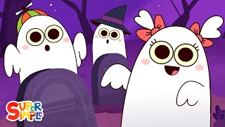 Six Little Ghosts | Halloween Song for Kids | Super Simple Songs