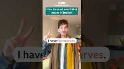 How to count countable nouns #shorts #english