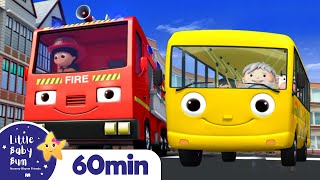 Wheels On The BUS +More Nursery Rhymes and Kids Songs | Little Baby Bum