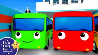 Ten little buses wheels go round! | Little Baby Bum - Nursery Rhymes for Kids | Baby Song 123