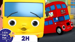 Ten Little Buses Go Round and Round | Baby Song Mix - Little Baby Bum Nursery Rhymes