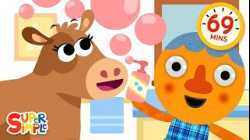 Clara The Cow + More | 1 Hour of Fun with Super Simple Songs!