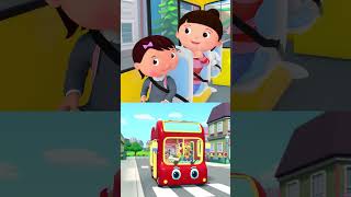 Let's Count 10 Colorful School Buses! ? #short #LBB #nurseryrhymes