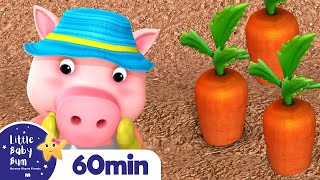 Learn to Count Vegetables Song +More Nursery Rhymes and Kids Songs | Little Baby Bum