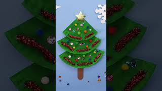 Christmas Tree Craft #shorts #kidscrafts #christmascrafts