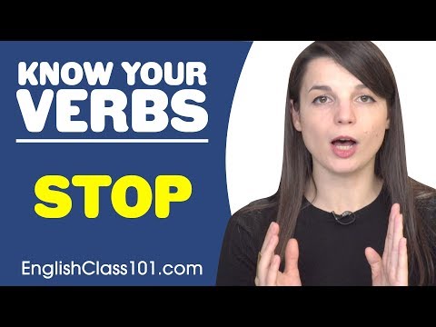 STOP - Basic Verbs - Learn English Grammar