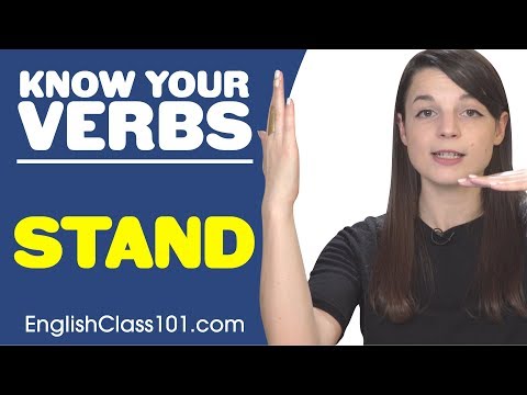 STAND - Basic Verbs - Learn English Grammar