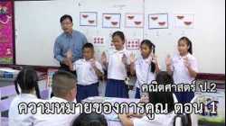 คณิตศาสตร์ ป.2 ความหมายของการคูณ ตอนที่ 1 ครูสำราญ จุลมุสิก