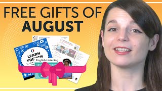 FREE English Gifts of August 2019
