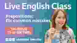 Live English Class: how to fix common mistakes