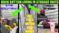 HIGH COST OF LIVING DRIVING PEOPLE TO LIVE IN STORAGE UNITS!!