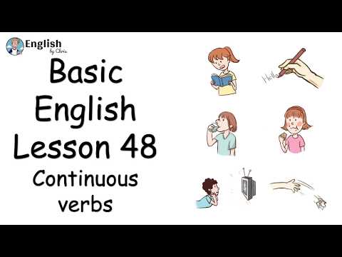 ผู้เริ่มต้น English - Lesson 48 - Continuous verbs