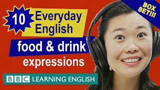 English vocabulary mega-class! Learn 10 everyday English 'food and drink' expressions in 25 minutes!
