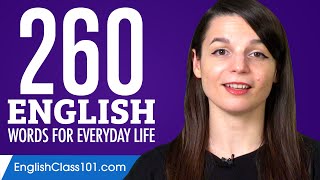 260 English Words for Everyday Life - Basic Vocabulary #13