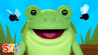 Five Little Speckled Frogs featuring The Super Simple Puppets | Kids Songs | Super Simple Songs