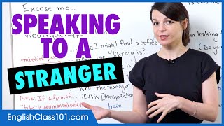 Expressions to Use when Speaking to a Stranger  - Basic English Grammar