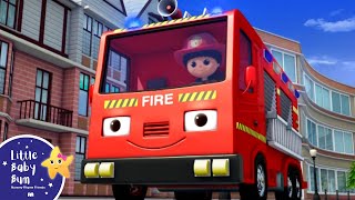 Wheels On The Bus with a Fire Truck! | Little Baby Bum - New Nursery Rhymes for Kids