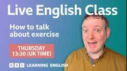 Learn exercise vocabulary: Live English Class