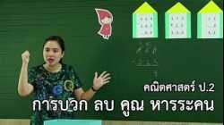 คณิตศาสตร์ ป.2  การบวก ลบ คูณ หารระคน อาจารย์อัญชุลี ศิริประพนธ์โรจน์