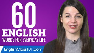 60 English Words for Everyday Life - Basic Vocabulary #3