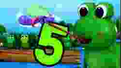 Count 5 Little Speckled Frogs ?? | Little Baby Bum