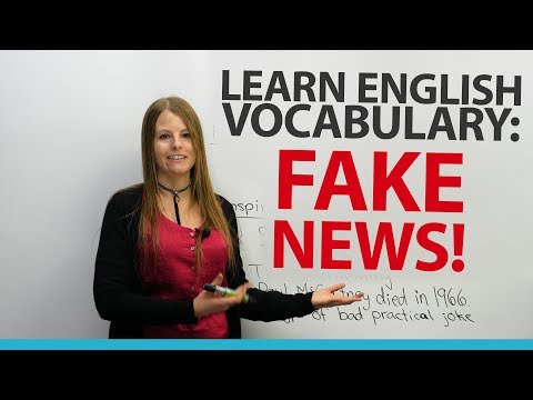 Learn English Vocabulary: FAKE NEWS