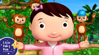 Five Little Monkeys and Duckies | Little Baby Bum - Nursery Rhymes for Kids | Baby Song 123
