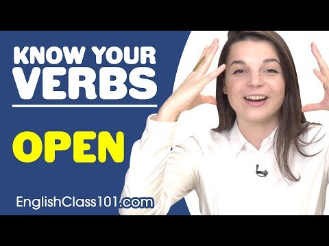 OPEN - Basic Verbs - Learn English Grammar