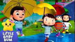 Rain Rain Go Away! ?️ Marching with Umbrellas! ☔ | Little Baby Bum