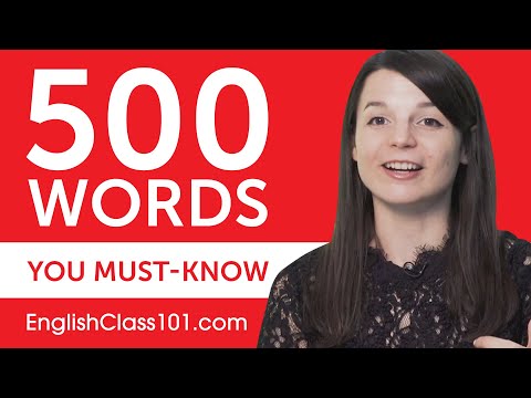 500 Words Every English Beginner Must Know