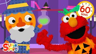 Monster Party featuring Sesame Street + More | Kids Halloween Hits! | Super Simple Songs
