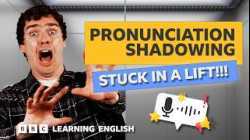 ? Shadow English pronunciation in a lift with George! Pronunciation Shadowing