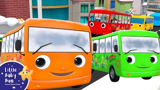 10 Little Buses in Winter! | Little Baby Bum - Nursery Rhymes for Kids | Baby Song 123