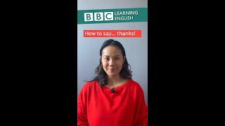 How to say 'thanks' in English  #Reels