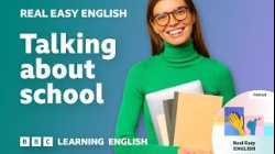 Talking about school ? ? ✏️ Real Easy English