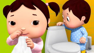 Baby Shark Wash Your Hands | ABC Song | Wheels On The Bus | Nursery Rhymes & Songs! Little Baby Bum