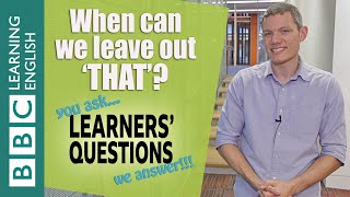 ‘That’ - Learners' Questions