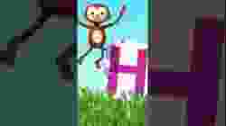 Learn ABCs Jumping (A to N) ?? #shorts #abcsong #kidslearning