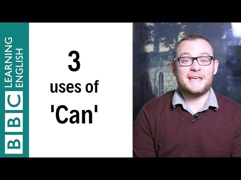 3 uses of can - How do you use can? English In A Minute