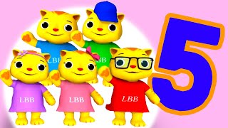 5 Little Kittens Jumping On The Bed?? | Little Baby Bum