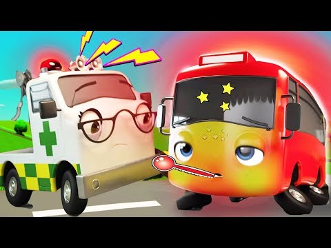 My Little Red Bus Gets Sick | Go Buster | Baby Songs +More Nursery Rhymes | Little Baby Bum