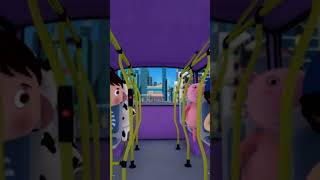 Purple Bus in Trouble?! Wheels on the Bus ?? #shorts #busadventure #singalong