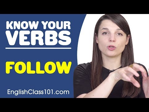 FOLLOW - Basic Verbs - Learn English Grammar